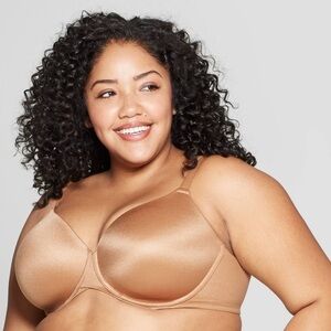 NWT Women's Superstar Lightly Lined T-Shirt Bra Caramel 44D